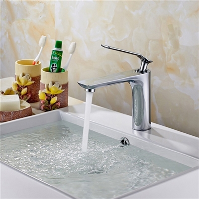 Limoges Single Handle Deck-Mount Bathroom Sink Faucet