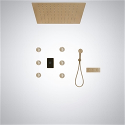 BathSelectHaloEdge™ – Brushed Gold Digital