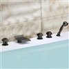 Genoa Triple Handle Solid Brass Bathtub Faucet