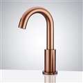 BathSelect Hook-Shaped Commercial  Motion Sensor Faucet in Rose Gold Finish