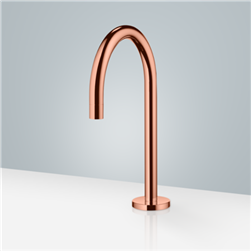 For Luxury Suite Livorno Commercial Rose Gold Stainless Steel Long Automatic Sensor Faucet