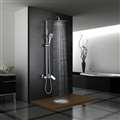 Poitiers Luxurious Exposed Bathroom Shower Set in Chrome Finish