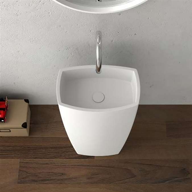 Roman Freestanding Oval Bathroom Sink