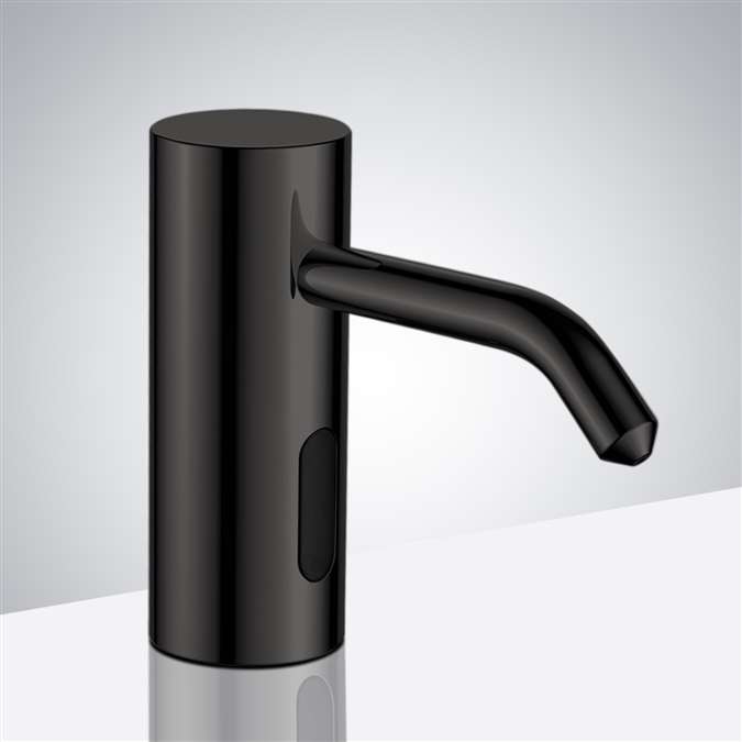 Brio Hotel Commercial Dark Oil Rubbed Bronze Brass Deck Mount Automatic Liquid Soap Dispenser