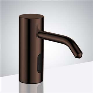 Romo Bathroom/ Kitchen Sink Brass Deck Mount Commercial Motion Sensor Liquid Soap Dispenser In Light Oil Rubbed Bronze Finish
