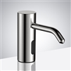 Wella Hotel Brass Deck Mount Brushed Nickel Commercial Motion Sensor Liquid Soap Dispenser