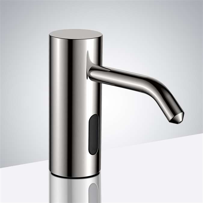 Lano Commercial Deck Mount Motion Sensor Soap Dispenser In Brushed Nickel Finish