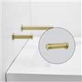 Luna Brushed Gold Finish Commercial Dual Sensor Faucet And Soap Dispenser