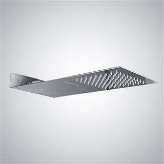 Leuven Thin Stainless Steel Rainfall Shower Head – Ultra-Thin 8-Inch Square Design