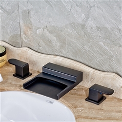 Ottawa Hospitality  Waterfall LED Bathroom Sink Faucet In Oil Rubbed Bronze Finish