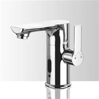 Genoa Sensor Single Handle Deck Mount Commercial Automatic Bathroom Sink Faucet