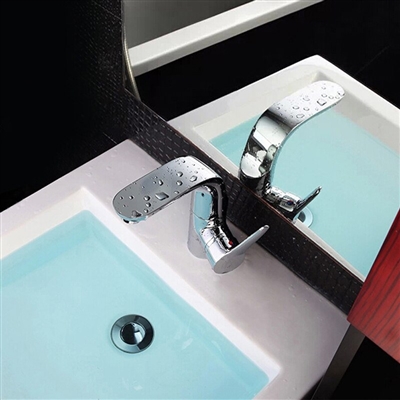 BathSelect Modern Silver Shade Bathroom Faucet
