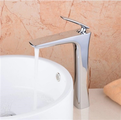 BathSelect Sleek Design Chrome Combination Long Deck Faucet