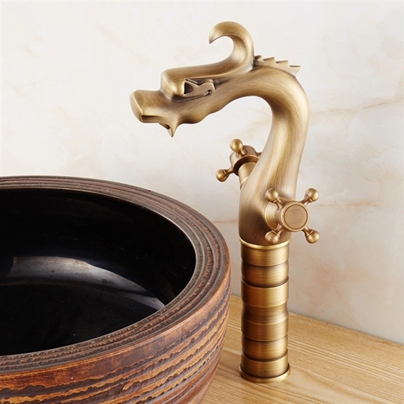 BathSelect Hospitality Dragon Shape Single-Handle Sink Faucet