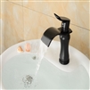 BathSelect Stylish Short Curve Black Polished Deck Mount Faucet