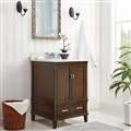 Hotel BathSelect Elegant Dark Walnut 24" Bathroom Vanity