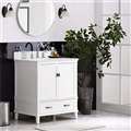 BathSelect Elegant White 30" Bathroom Vanity