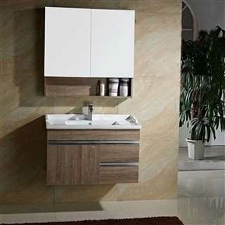 Hotel BathSelect New Wooden Style Solid Oak Wood Plywood Door Vanity Set