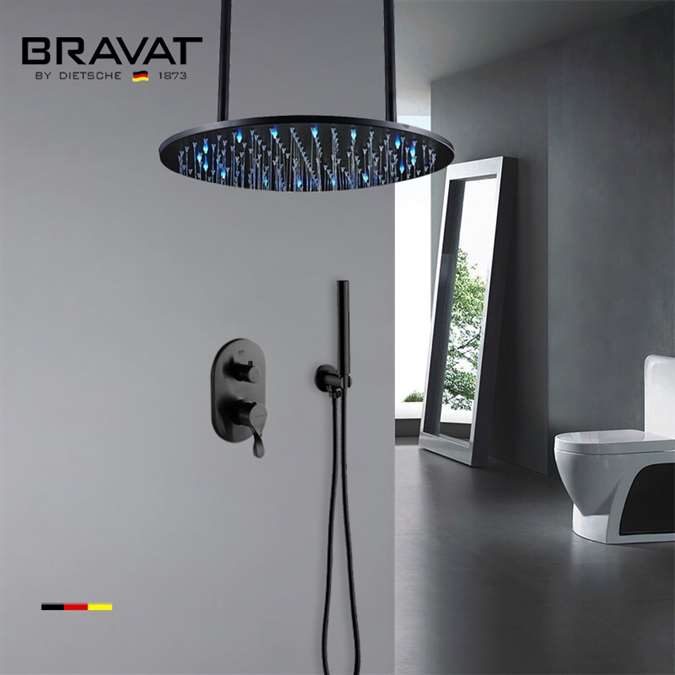 Bravat  Rainfall Shower Head With Hand Shower