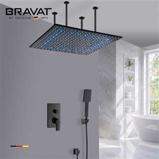Bravat  Rainfall Shower Head With Hand Shower