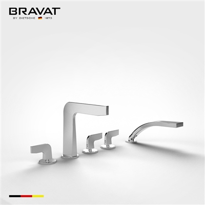 Bravat Sleek Clawfoot Designed Bathtub Faucet