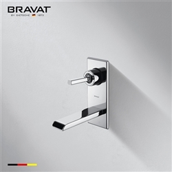 Bravat Wall Mount Square Shower Faucet-