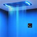 Hotel Springfield Stainless Steel Automatic LED Changing Color Bathroom Shower Head with 4 Function and Touch Screen Control