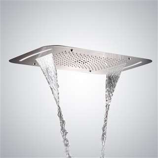 Springfield Stainless Steel Automatic Bathroom Shower Head with 4 Function and Touch Screen Control