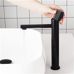 Bristol Contemporary Single Handle Deck Mount Bathroom Hot and Cold Sink Faucet in Black, Brushed Gold, Grey Finish