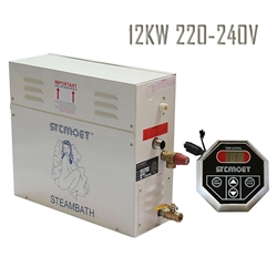 12 KW 220V-240V Spa Shower Sauna Bath Steam Generators With Digital Controller