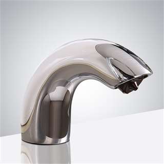 Lenox Hotel Commercial Bathroom Sink Deck Mount Motion Sensor Foam Soap Dispenser