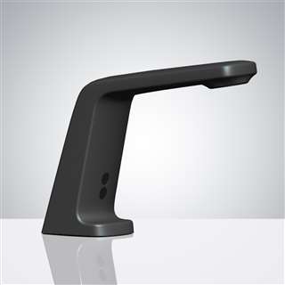 Chicago Commercial Hands Free Touchless Automatic Motion Matte Black Sensor Faucet.