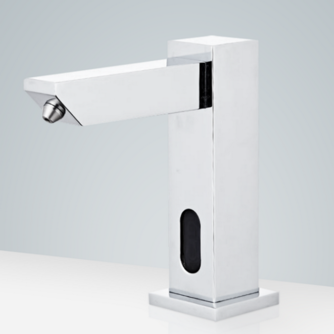 BathSelect Chrome Finish Commercial Deck Mount Automatic Intelligent Touchless Soap Dispenser