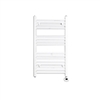 BathSelect Stainless Steel Pure White Electric Heating Wall Mount Towel Warmer