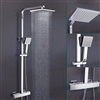 BathSelect Lamia Thermostatic Wall Mount Shower Set