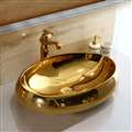 Oval Gold Sink