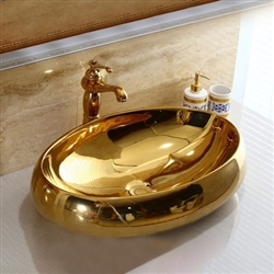 Oval Gold Sink