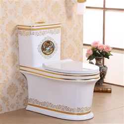 Lavatory in White and gold