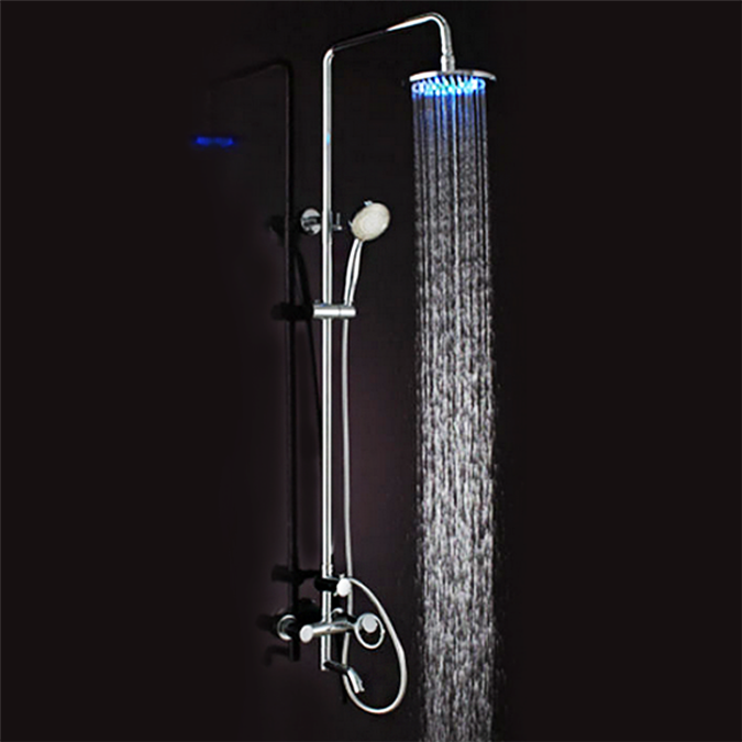 Unlacquered Brass Shower - Rain Shower Set ISH19