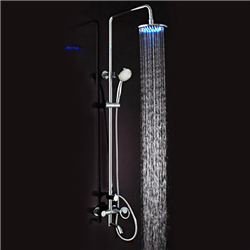 Lano Hotel LED Shower Set - Round Waterfall Shower Head (LED0518)
