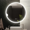 Round LED Bathroom Mirror Touch Control