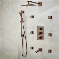 Lunen Oil Rubbed Bronze Shower Set