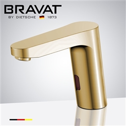 For Luxury Suite Bravat Mina Commercial Brushed Gold Automatic Motion Sensor Faucet