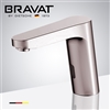 Hotel Bravat Mina Commercial Brushed Nickel Automatic Motion Sensor Faucet