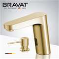 Bathselect Brushed Gold Bathroom sensor motion faucets