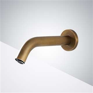 Gold Wall Mount Commercial Motion Sensor Faucet Bathroom sensor motion faucets Bravat