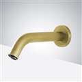 Brushed Gold Wall Mount Commercial Motion Sensor Faucet Bathroom sensor motion faucets Bravat
