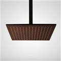Hospitality 8" Light Oil Rubbed Bronze Square Color Changing LED Rain Shower Head