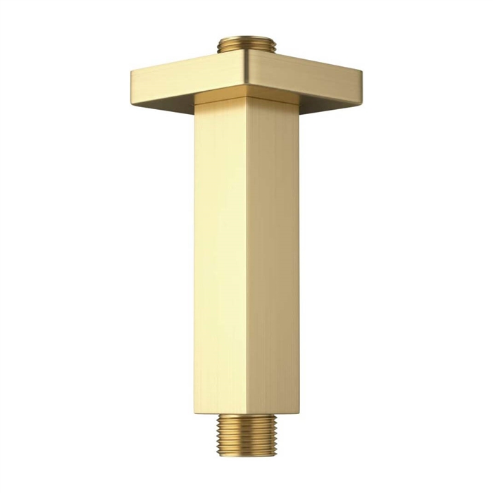 BathSelect 4-Inch Ceiling Mount Brushed Gold Shower Arm