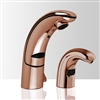 Brio Hotel  Rose Gold Commercial Automatic Sensor Faucet with Matching Soap Dispenser